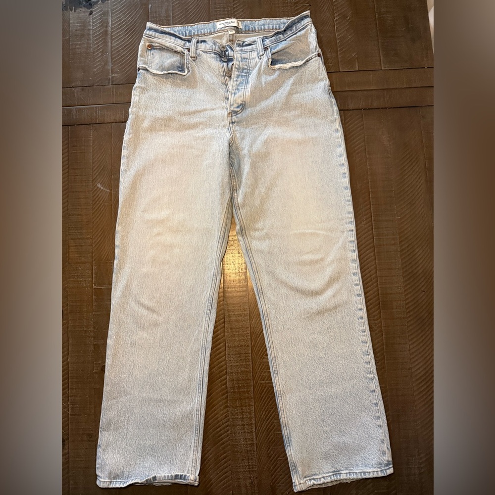 Abercrombie & Fitch Light Blue Straight Leg Jeans